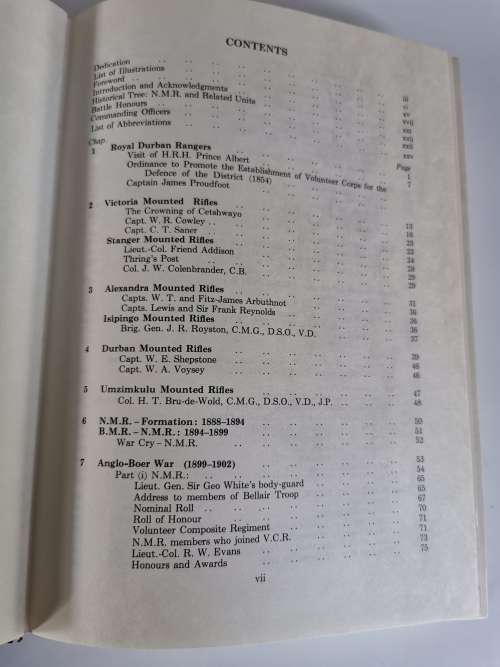 The Official Natal Mounted Rifles History by Eric Goetzsche