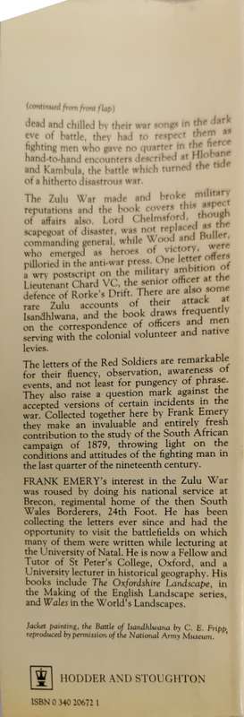 The Red Soldier : The Zulu War 1879 by Frank Emery