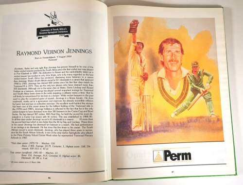 Centenary of South Africa`s Greatest Springbok Cricketers 1889-1989