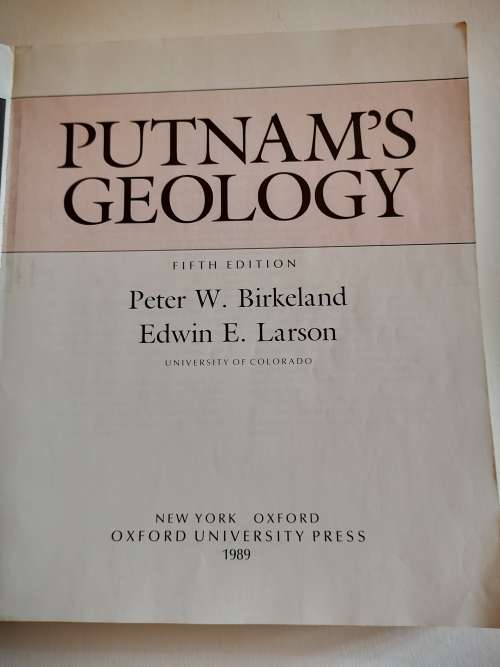 Putman`s Geology by Peter W. Birkeland & Edwin E. Larson