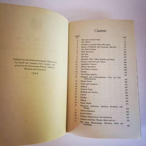 Rhodesia and Nyasaland, Handbook to the Federation of .. by W.V. Brelsford (ed)``RHODESIANA``