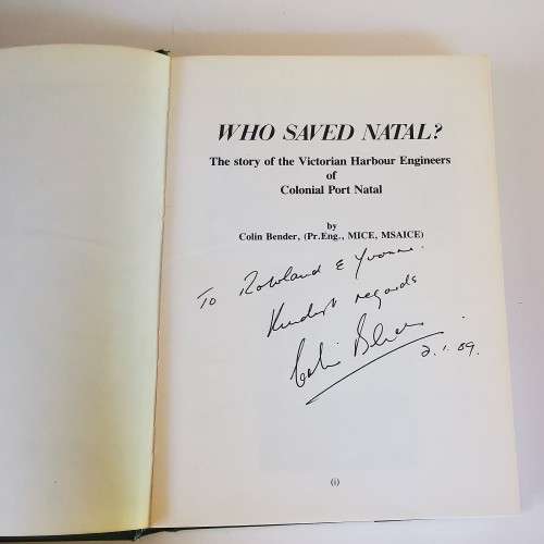 Who Saved Natal  by Colin Bender ``SIGNED``