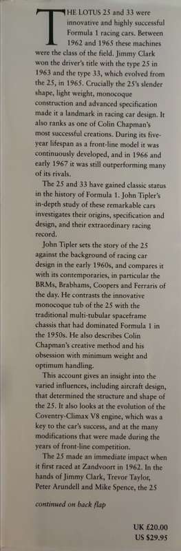 Lotus 25 & 33 by John Tipler