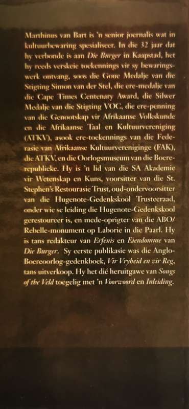 Songs of the Veld and other poems by Martinus van Bart