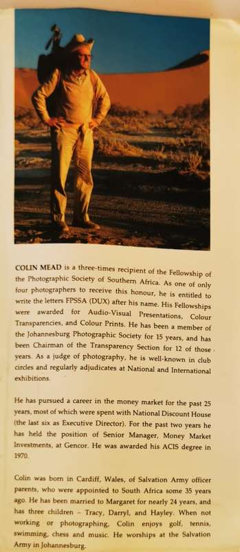 Shadows of Sand, A Photo-document of  Namib Desert Dunes by Colin Mead ``SIGNED``