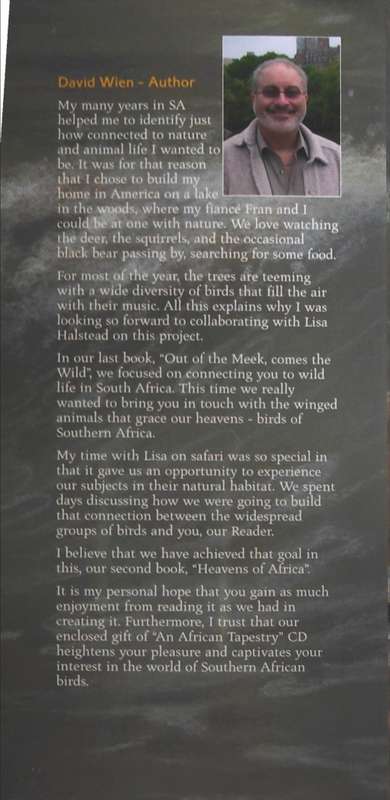 HEAVENS OF AFRICA- LISA HALSTEAD & DAVID ELLIOT WIEN