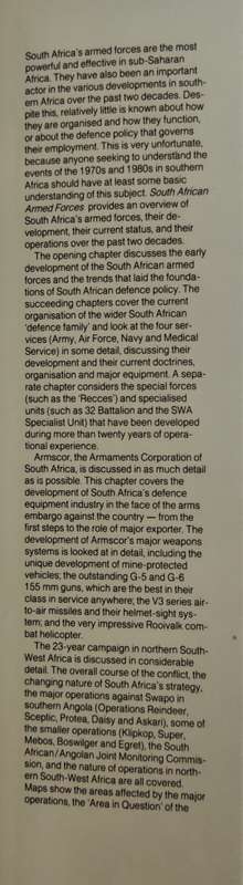 SOUTH AFRICAN ARMED FORCES - Helmoed-Romer Heitman