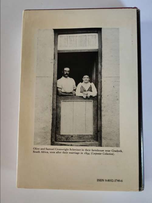 OLIVE SCHREINER - A BIOGRAPHY -- Ruth First & Ann Scott