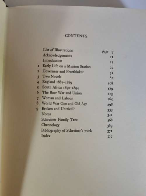 OLIVE SCHREINER - A BIOGRAPHY -- Ruth First & Ann Scott