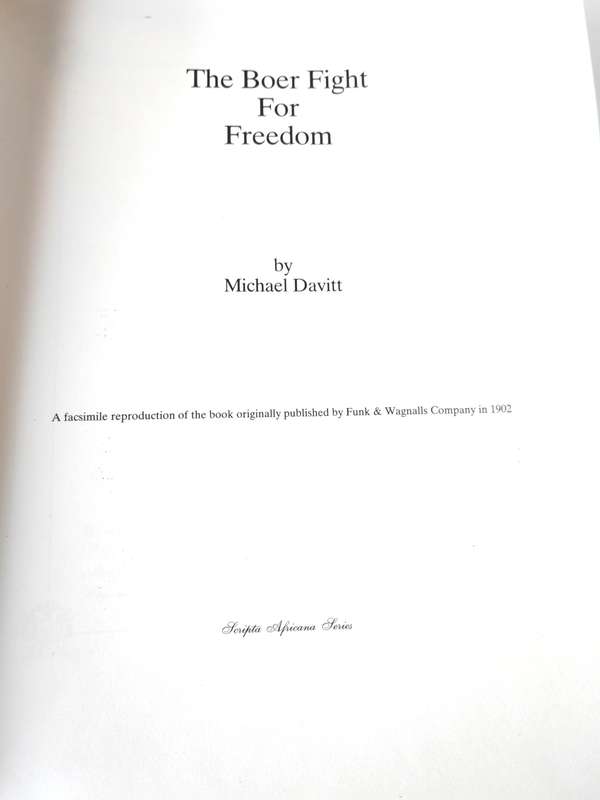 The Boer Fight for Freedom- Michael Dawitt - LIMITED EDITION