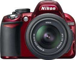 ***AS NEW***14.2MEGAPIXELS (RED) NIKON D3100 WITH 18-55mm LENS f/3.5-5.6 AF-S DX VR NIKKOR ZOOM LENS