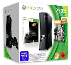 BRAND NEW XBOX 360 SLIM - 250GB + 2 GAMES(FORZA 3 AND CRYSIS 2)