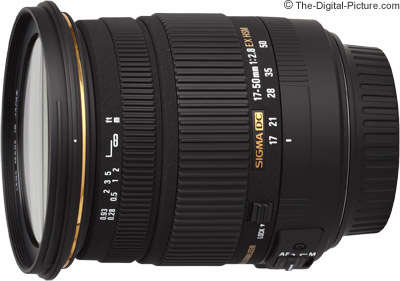 Sigma 17-50mm f/2.8 EX DC OS HSM Lens for Canon Digital SLR Cameras