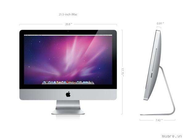 APPLE iMAC 21.5"(FULL HD) CORE i3- 3.06GHZ CPU, 4GB MEMORY, 500GB, DVDWRITER