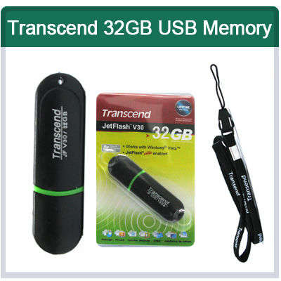 BRAND NEW SEALED - TRANSCEND 32GB FLASHDRIVE