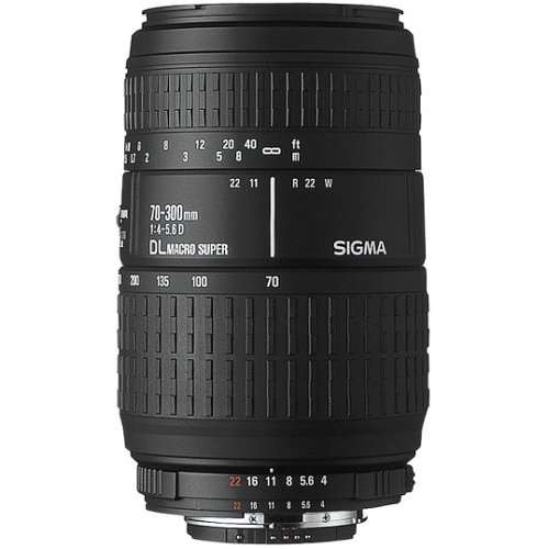SIGMA 70-300mm 1:4-5.6 DL MACRO SUPER LENSE FOR CANON