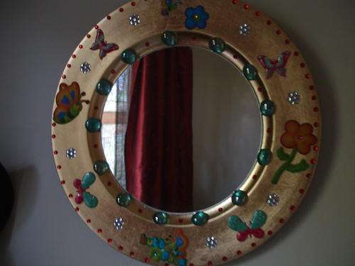 Gold Butterfly mirror - 33cm