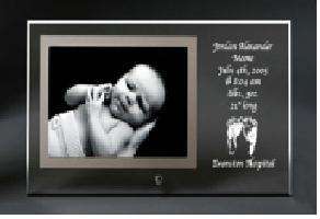 Personalise your baby photo frame