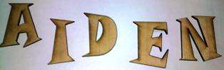 Wooden Letters for Doors/Albums/Books etc (per letter)