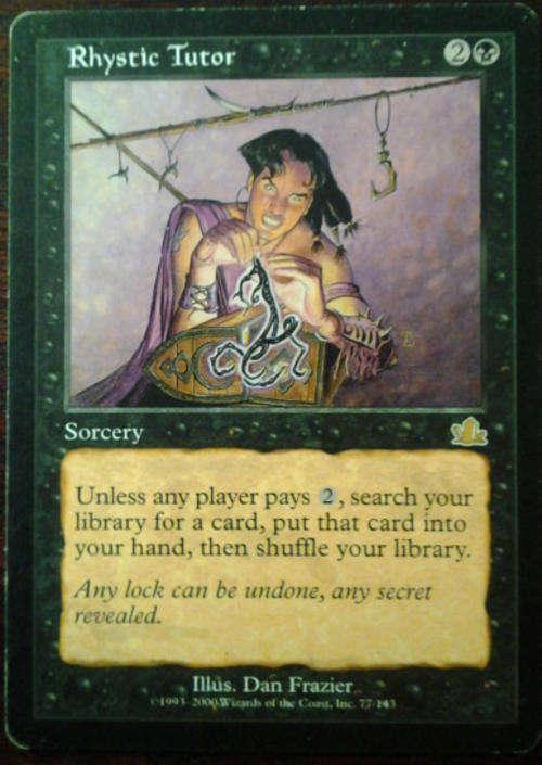 Magic the Gathering - Rhystic Tutor