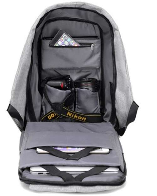 Anti Theft Laptop / Notebook Backpack Bag Travel Bag With External USB Charging Port