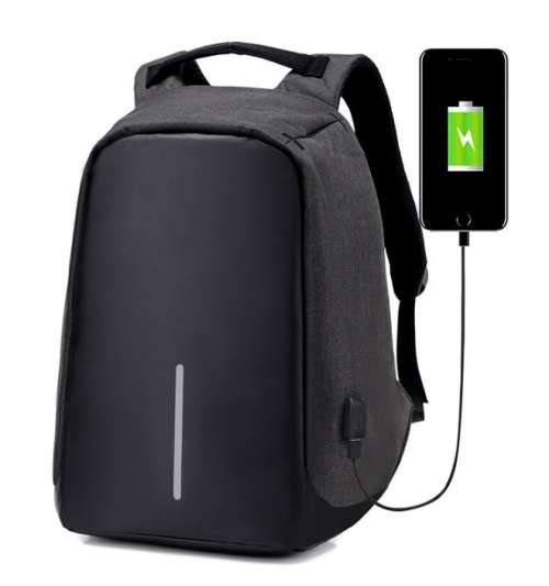 Anti Theft Laptop / Notebook Backpack Bag Travel Bag With External USB Charging Port