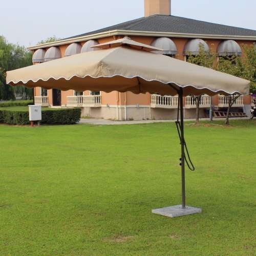 Retractable 2.2m×2.2m Steel Base Iron Outdoor Umbrella - 10 Colors Available