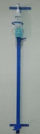 Custom Made Foot Operated Wall Mounted Sanitizer Stand - STICKERS INCLUDED - Available in 11 Colors