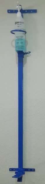 Custom Made Foot Operated Wall Mounted Sanitizer Stand - STICKERS INCLUDED - Available in 11 Colors