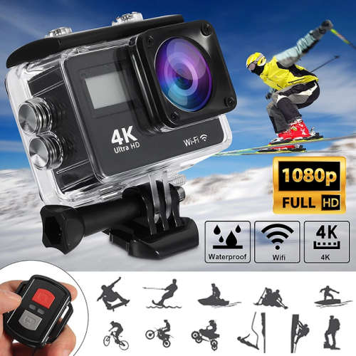 Brand New 4K Action Camera WiFi Dual Screen Ultra HD 30M Waterproof DV Sports Camcorder