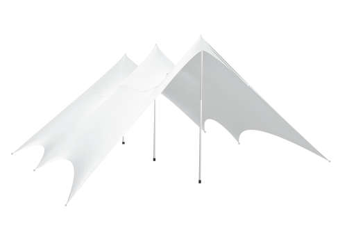 4 Way Stretch Polyester Decor Tent - Non Waterproof - 4.5mx5m - Poles Optional - 17 Colors Available