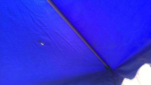 Retractable 2.2m×2.2m Steel Base Iron Outdoor Umbrella - Display Unit