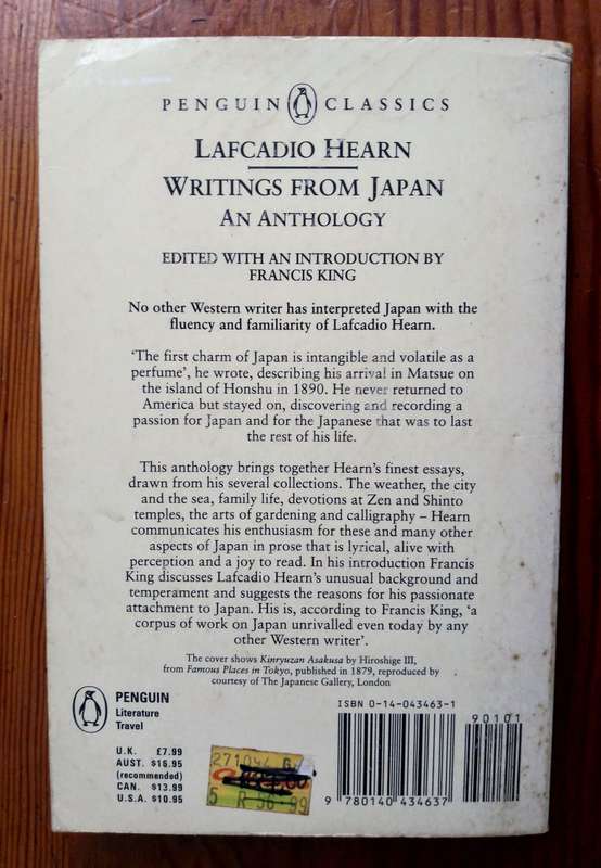 Writings from Japan - An Anthology by Lafcadio Hearn