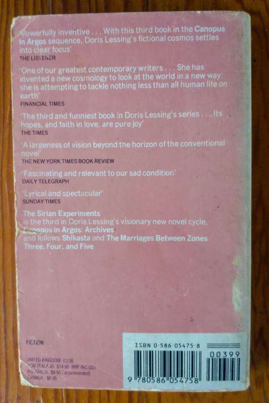 The Sirian Experiments by Dorris Lessing