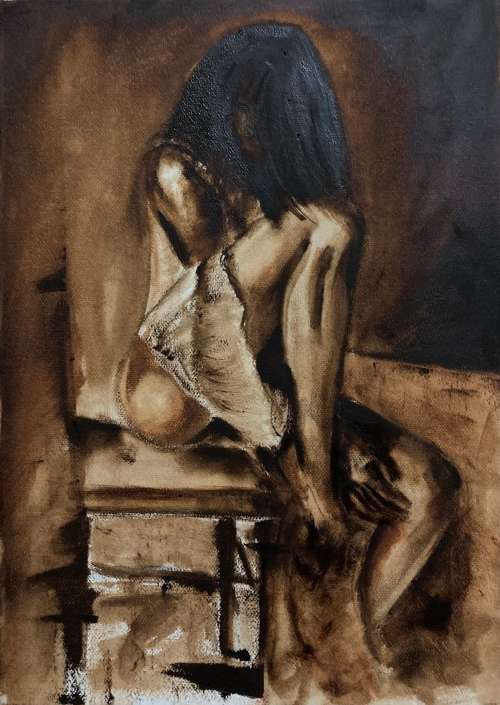 Sepia figure