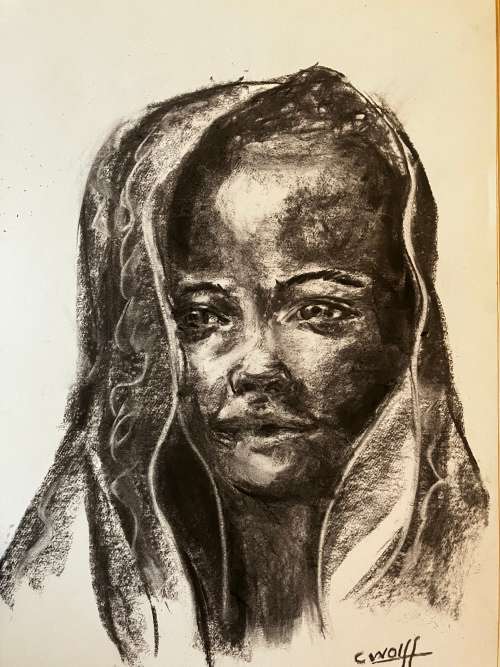 Girl In Charcoal