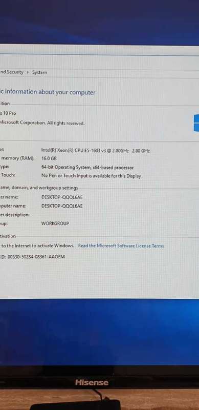 DELL PRECISION TOWER 5810 | INTEL XEON E5 PROCESSOR | 16GB RAM | 2TB HDD | WORTH R30 000 NEW