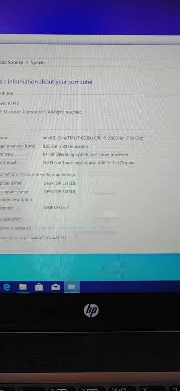 HP Zbook 15U G3 | Core i7 6th Gen | 8GB DDR4 Ram | 500GB HDD| 15.6" Full HD Display |