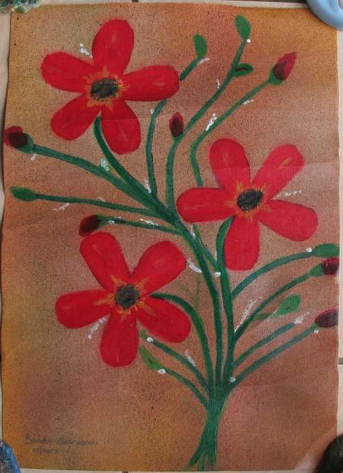 TWO PAINTINGS BY BRENDA SWANEPOEL