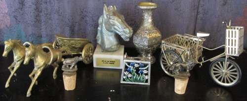 BOX SPECIAL - ASSORTED BRASS and OTHER ORNAMENTS