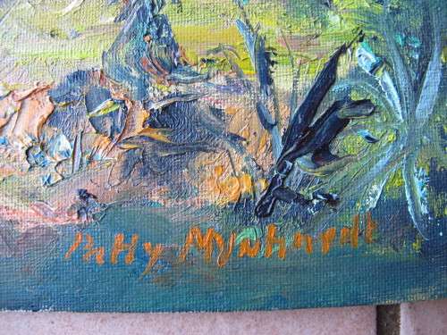 Aloe Patch - Oil Painting by Patty Mynhardt