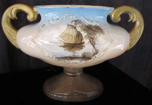 BOX SPECIAL - VINTAGE HAND PAINTED ITALY VASE`S