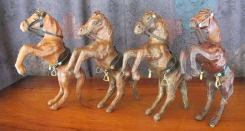BOX SPECIAL - VINTAGE LEATHER HORES FIGURINE