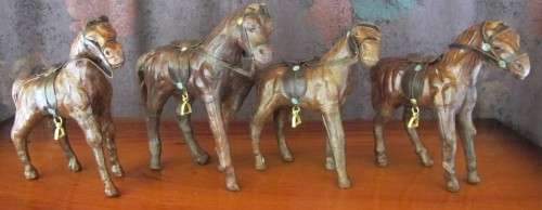BOX SPECIAL - VINTAGE LEATHER HORES FIGURINE