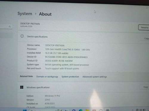 Dell Latitude 5330 | Core i5 | 12th Gen | 256SSD | 16GB Ram | 13.3` FHD Touch Screen | Free Shipping