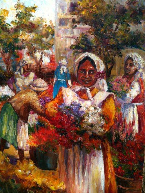Relisted Riana Vorster Flower Seller size 750 x 1000