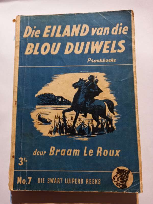 Die Swart Luiperd,No 7, Die Eiland van die blou Duiwels, Pronk uitgewers, Braam Le Roux