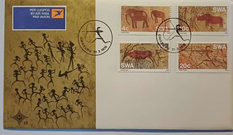 South West Africa 1976 FDC 13 Rock paintings