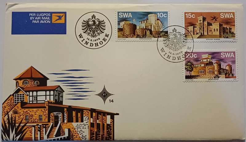 South West Africa 1976 FDC 14 Historic castles