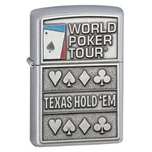 Zippo 24357 - World Poker Tour Texas Hold' Em - FREE shipping, wick & flints